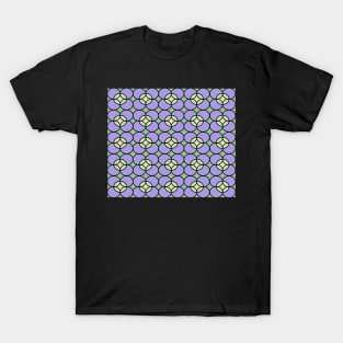 Abstract pattern - floral - green and purple. T-Shirt